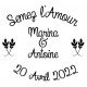 Tampon Mariage Semez L'Amour 5 Cm | Tamporelle tampons français