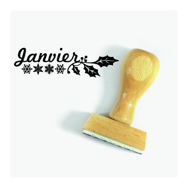 Tampon Janvier à Personnaliser | Tamporelle tampons personnalisés