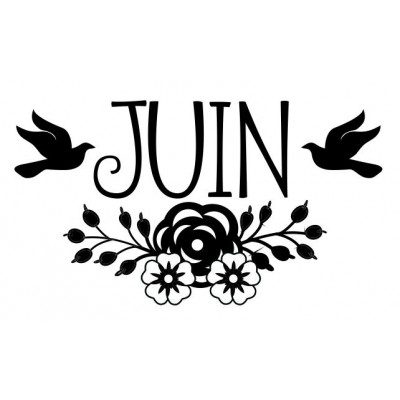 Tampon Juin à Personnaliser 5 Cm | Tamporelle tampons personnalisés