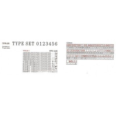 Lettres amovibles 5.90 mm pour tampon personnalisé | Tamporelle