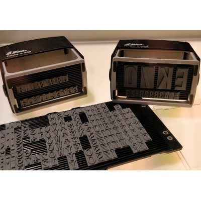 Lettres amovibles 8 mm pour tampon personnalisé | Tamporelle