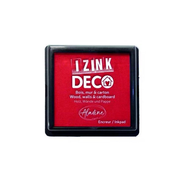Encre Izink Déco rouge XL pour bois, mur & carton | Tamporelle
