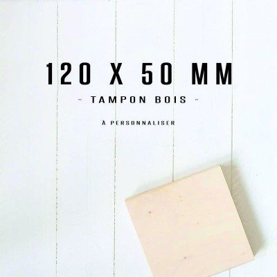 Grand tampon en bois 120x50mm