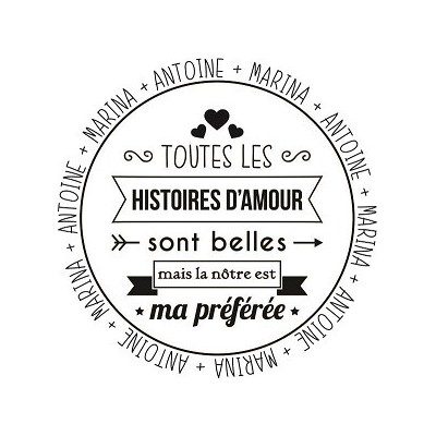 Tampon citation Saint Valentin personnalisé