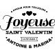 Tampon joyeuse Saint Valentin tampon personnalisé