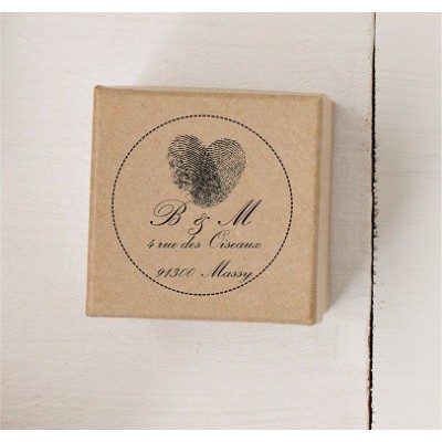 Tampon adresse personnalise empreinte