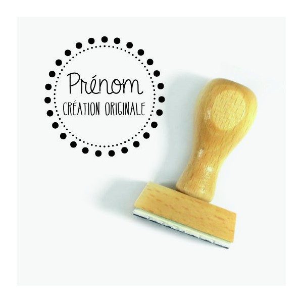 Tampon Création Prénom à Personnaliser 5 Cm  | Tamporelle