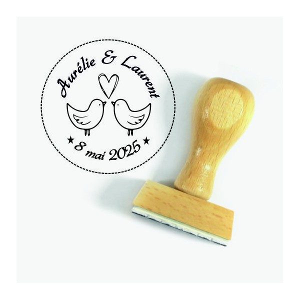 Tampon Petit Oiseau à Personnaliser | Tamporelle tampons français