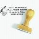 Tampon Adresse Citron à Personnaliser 5 Cm Tamporelle tampons français
