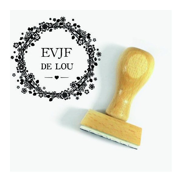 Tampon Evjf Couronne | Tamporelle tampons personnalisés français