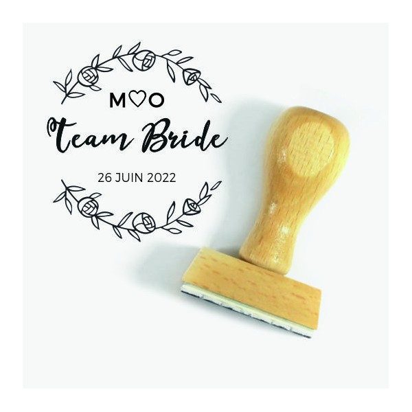 Tampon Evjf Couronne De Roses | Tamporelle tampons personnalisés