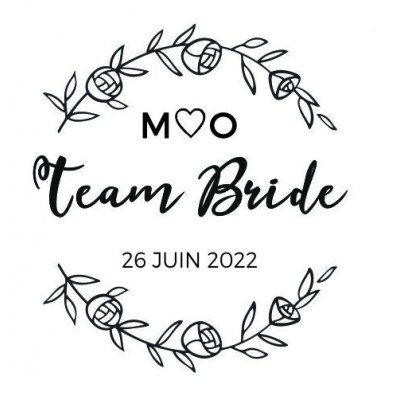 Tampon Evjf Couronne De Roses | Tamporelle tampons personnalisés