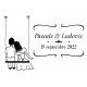 Tampon Mariage Balançoire Romantique à Personnaliser | Tamporelle