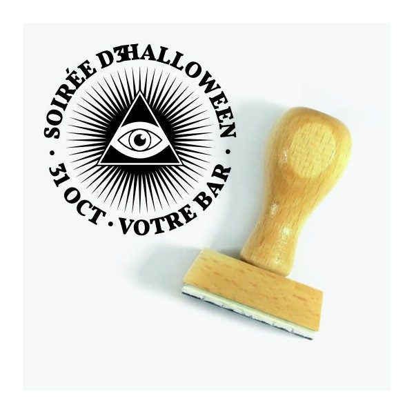 Tampon Illuminati 5 Cm à Personnaliser | Tamporelle tampons français