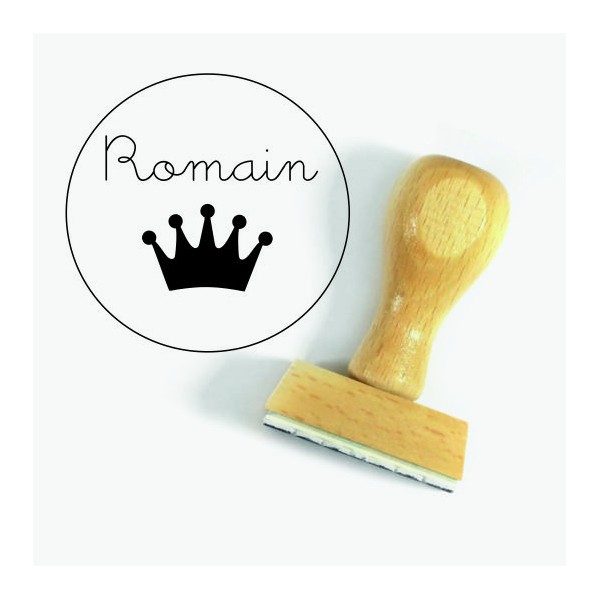 Tampon Couronne 5 Cm à Personnaliser | Tamporelle tampons français