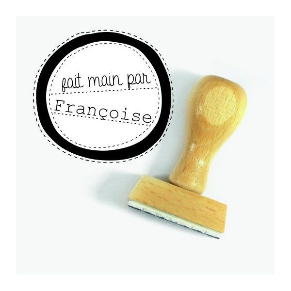 Tampon Doodle Couture Prénom à Personnaliser 5 Cm  | Tamporelle