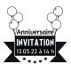 Tampon Invitation 5 Cm à Personnaliser | Tamporelle tampons français