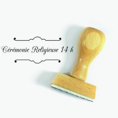 Tampon Cérémonie Religieuse Parenthèses à Personnaliser | Tamporelle