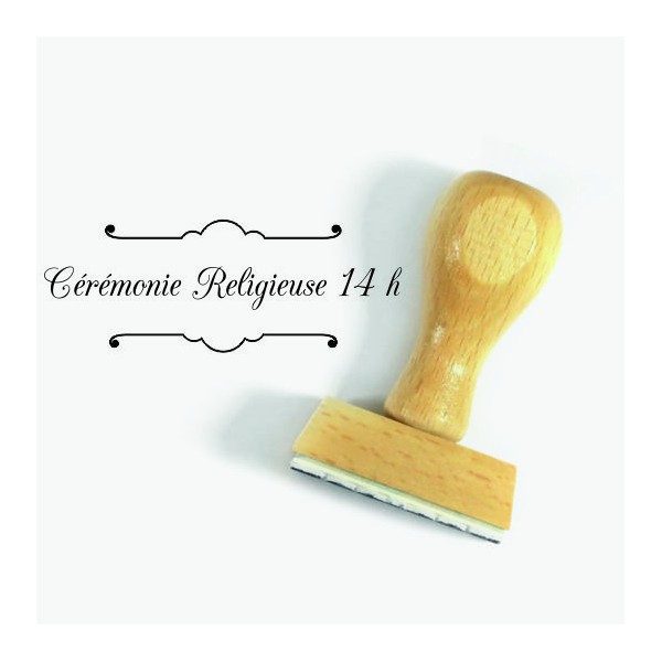 Tampon Cérémonie Religieuse Parenthèses à Personnaliser | Tamporelle