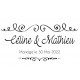 Tampon Mariage Doodle à Personnaliser 5 Cm | Tamporelle