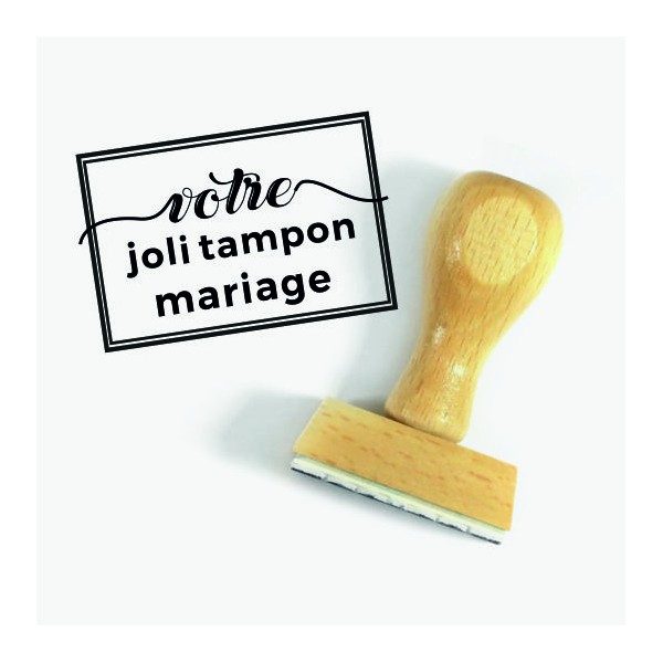 Tampon D'Après Visuel Pour Mariage | Tamporelle tampons personnalisés