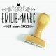 Tampon Mariage Ribambelle 5 Cm à Personnaliser  | Tamporelle